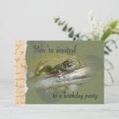 Einladung zur Geburtstagspartei - American Bullfro (Stehend Vorderseite)