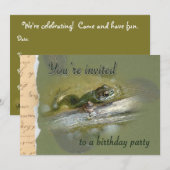 Einladung zur Geburtstagspartei - American Bullfro (Vorne/Hinten)