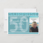 Einladung zur Geburtstagspartei| Aquamarin (Rückseite)