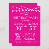 Einladung zur Geburtstagspartei bei Erwachsenen Ho (Vorne/Hinten)