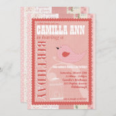 Einladung zur Geburtstagspartei Birdie (Vorne/Hinten)