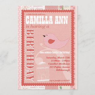 Einladung zur Geburtstagspartei Birdie