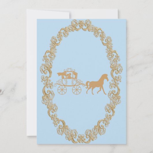 Einladung zur Geburtstagspartei Cinderella (Rückseite)