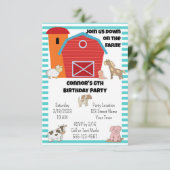 Einladung zur Geburtstagspartei des Betriebs (Stehend Vorderseite)