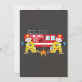 Einladung zur Geburtstagspartei des Feuerwehrmanns (Rückseite)