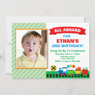 Einladung zur Geburtstagspartei des Zuges