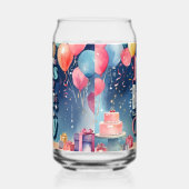 Einladung zur Geburtstagspartei Dosenglas (Links)