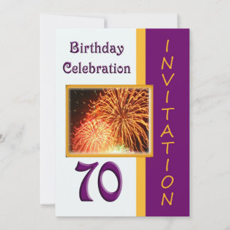 Einladung zur Geburtstagspartei - Feuerwerkskörper