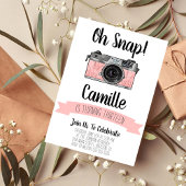 Einladung zur Geburtstagspartei Fotokamera