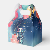 Einladung zur Geburtstagspartei Geschenkschachtel (Vorderseite)