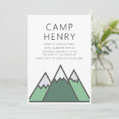 Einladung zur Geburtstagspartei im Camp (Stehend Vorderseite)