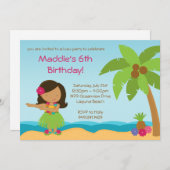 Einladung zur Geburtstagspartei Luau (Vorne/Hinten)