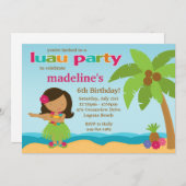 Einladung zur Geburtstagspartei Luau (Vorne/Hinten)