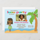 Einladung zur Geburtstagspartei Luau (Vorne/Hinten)