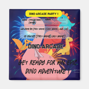 Einladung zur Geburtstagspartei - Magnet