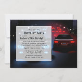 Einladung zur Geburtstagspartei: nächtliche Fahrt (Vorderseite)