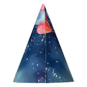 Einladung zur Geburtstagspartei Partyhütchen (Rückseite)