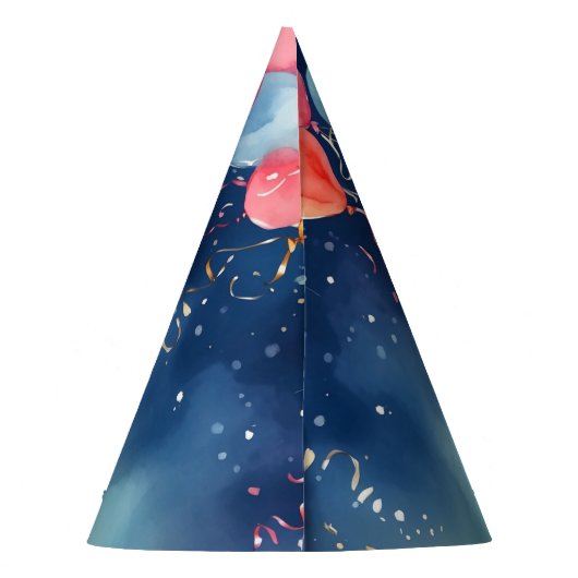 Einladung zur Geburtstagspartei Partyhütchen (Rückseite)