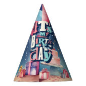 Einladung zur Geburtstagspartei Partyhütchen (Vorderseite)