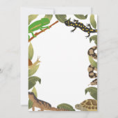 Einladung zur Geburtstagspartei Reptile (Rückseite)