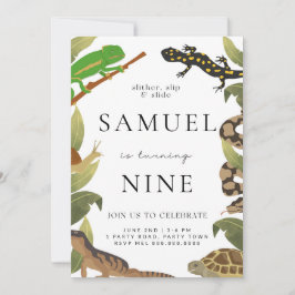 Einladung zur Geburtstagspartei Reptile