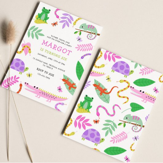 Einladung zur Geburtstagspartei Reptile