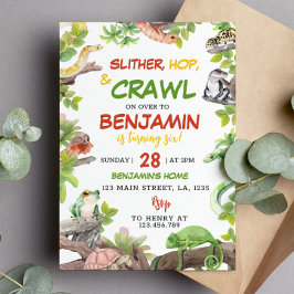 Einladung zur Geburtstagspartei Reptile