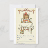 Einladung zur Geburtstagspartei Retro (Vorderseite)