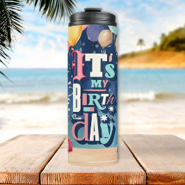 Einladung zur Geburtstagspartei Thermosbecher