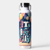 Einladung zur Geburtstagspartei Trinkflasche (Vorne)