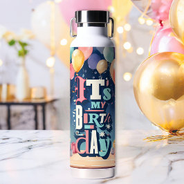 Einladung zur Geburtstagspartei Trinkflasche