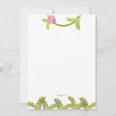 Einladung zur Geburtstagspartei von Affen (Rückseite)