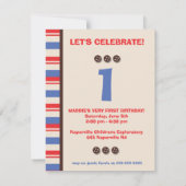 Einladung zur Geburtstagspartei von Affen (Rückseite)