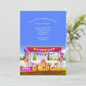 Einladung zur Geburtstagspartei von Backyard (Stehend Vorderseite)