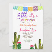 Einladung zur Geburtstagspartei von Cactus Überras (Vorderseite)