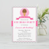 Einladung zur Geburtstagspartei von Eis (Stehend Vorderseite)