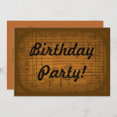 Einladung zur Geburtstagspartei von Erwachsenen (Vorne/Hinten)