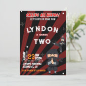 Einladung zur Geburtstagspartei von Ninja (Stehend Vorderseite)