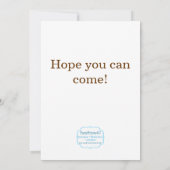 Einladung zur Geburtstagspartei von Waldbewohnern (Rückseite)