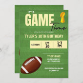 Einladung zur Geburtstagsparty (Vorne/Hinten)