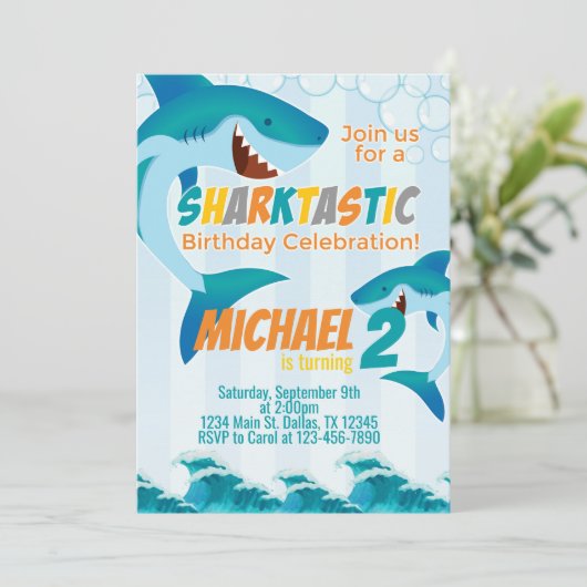 Einladung zur Geburtstagsparty (Stehend Vorderseite)