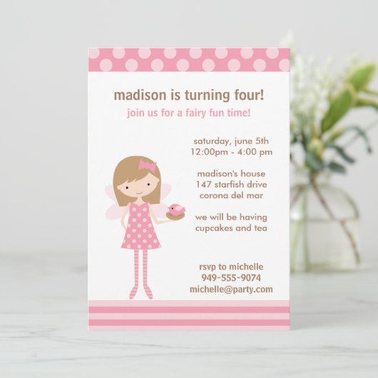 Einladung zur Geburtstagsparty (Stehend Vorderseite)