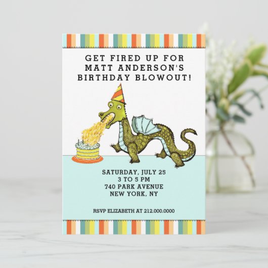 Einladung zur Geburtstagsparty (Stehend Vorderseite)