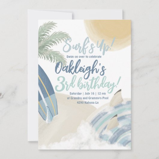 Einladung zur Geburtstagsparty (Vorderseite)