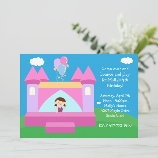 Einladung zur Geburtstagsparty (Stehend Vorderseite)