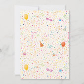 Einladung zur Geburtstagsparty (Rückseite)