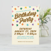 Einladung zur Geburtstagsparty (Stehend Vorderseite)