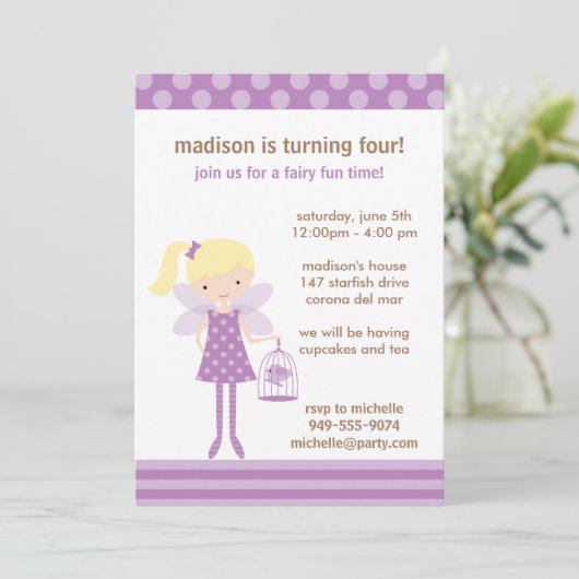 Einladung zur Geburtstagsparty (Stehend Vorderseite)