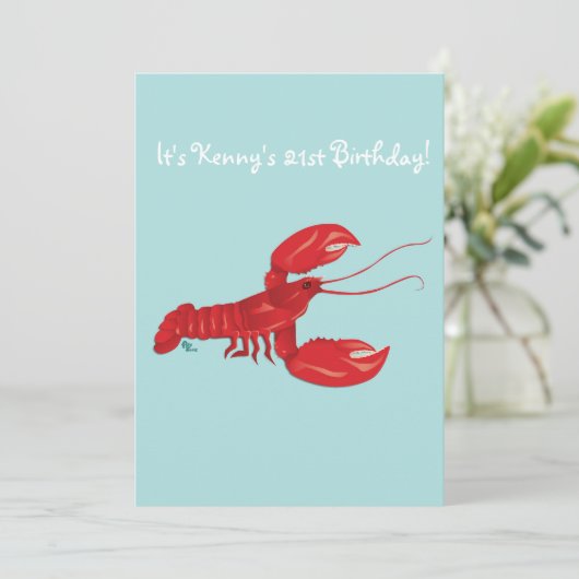 Einladung zur Geburtstagsparty (Stehend Vorderseite)