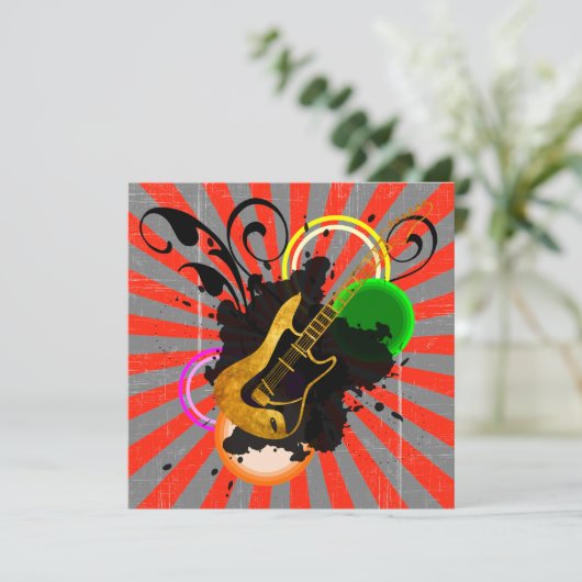 Einladung zur Geburtstagsparty (Stehend Vorderseite)